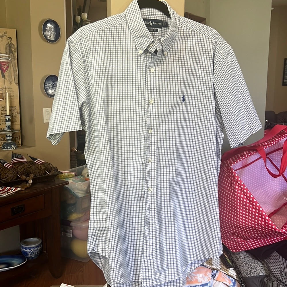 Mens Ralph Lauren short sleeve cotton button down